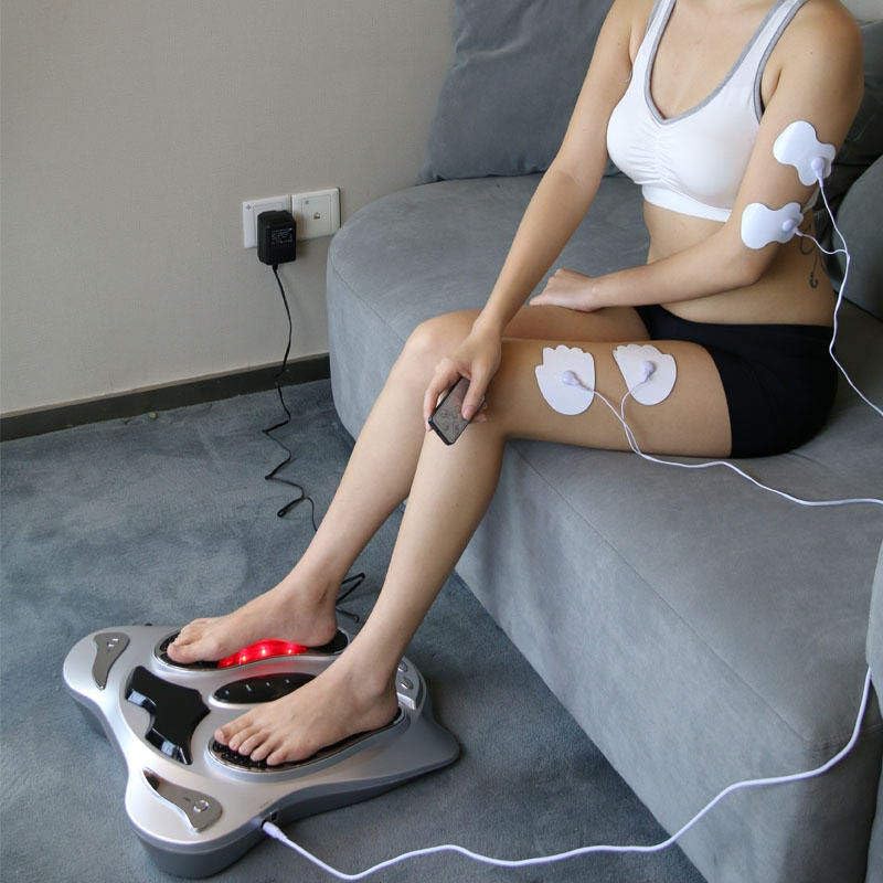 Wasd3Pods elektrisches Fußmassagegerät – TENS & EMS Muskelstimulation für Füße & Beine, fördert Durchblutung & Entspannung