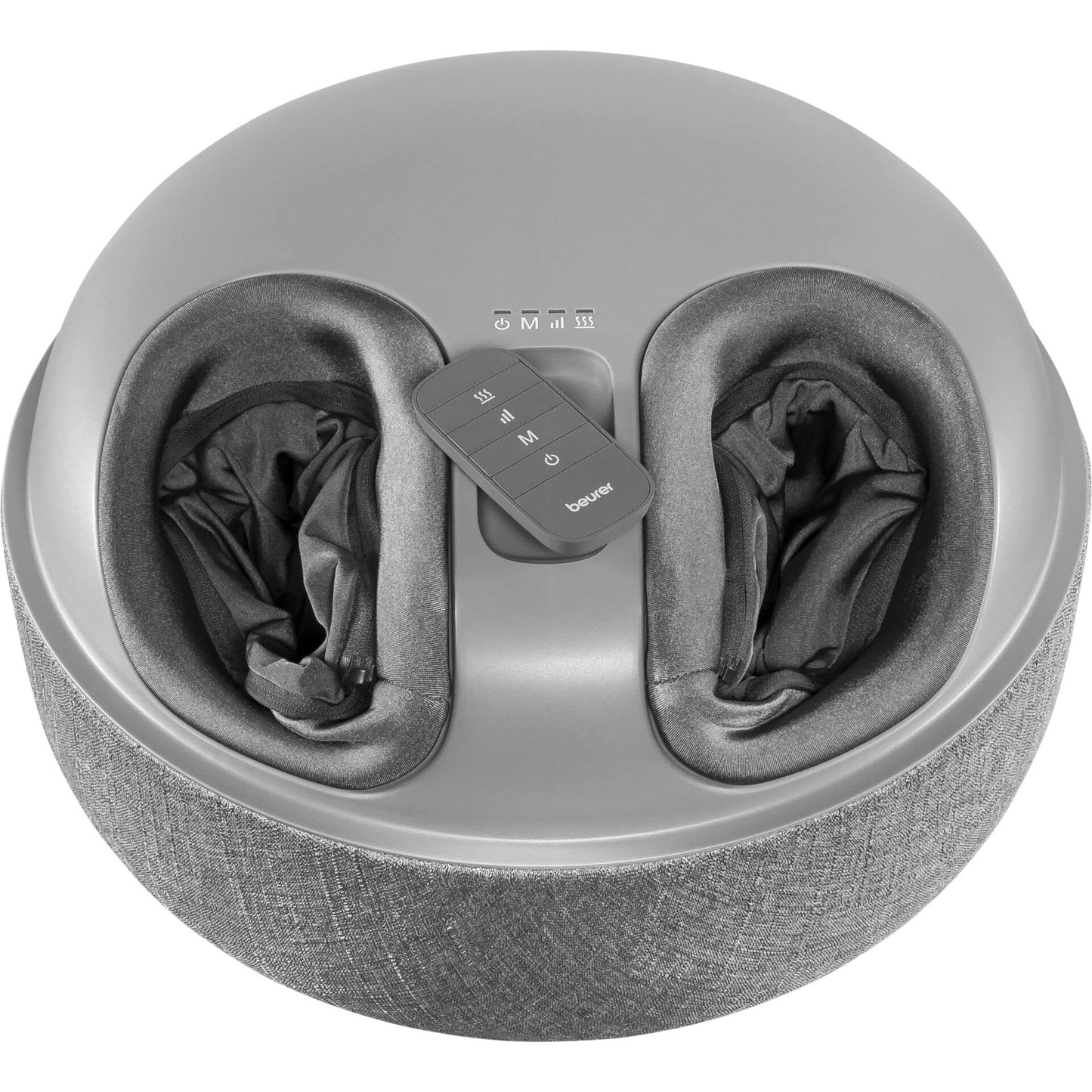Beurer FM 120 2-in-1 Shiatsu Fußmassagegerät & Hocker – Luftkompressionsmassage mit Wärmefunktion & hochwertigem Textilbezug
