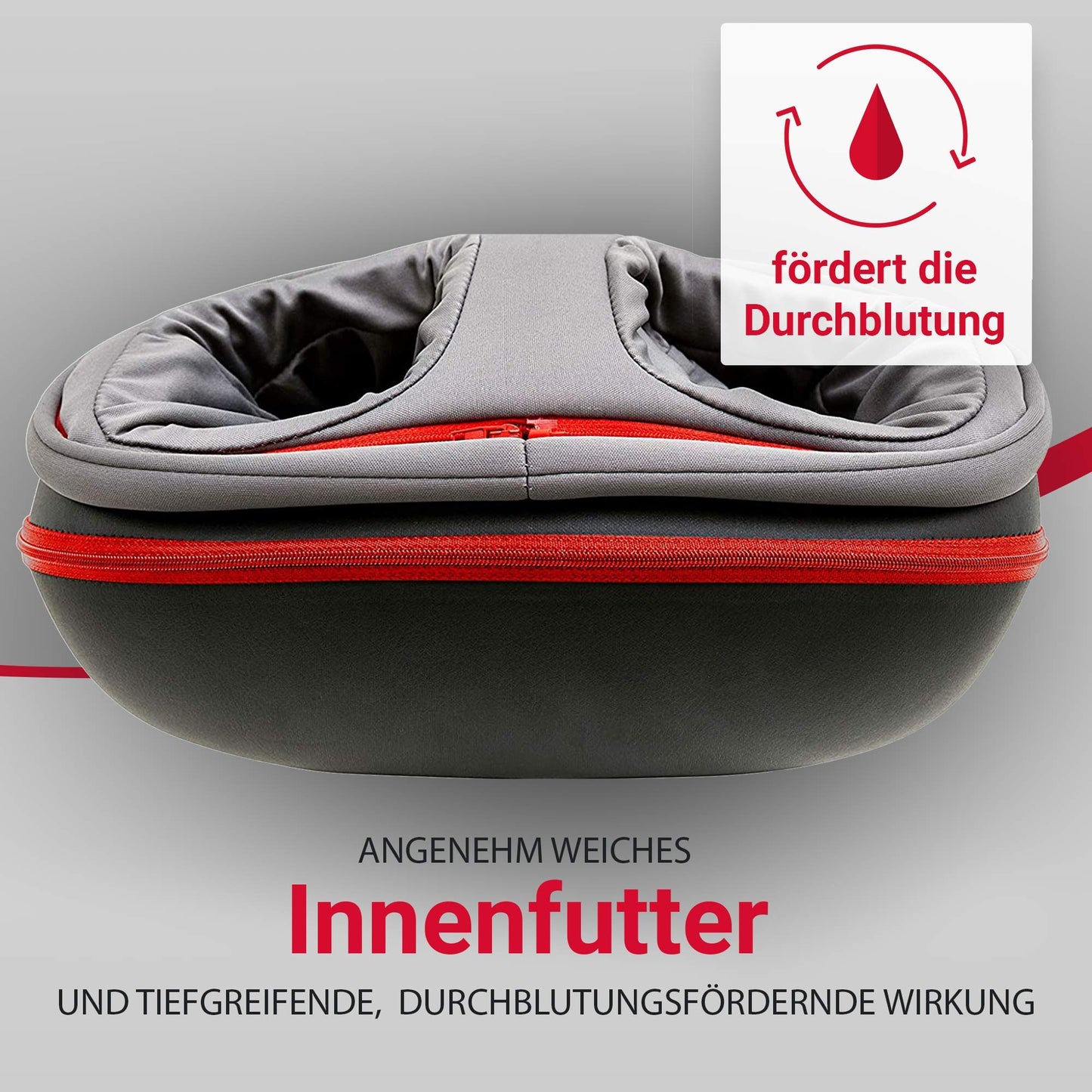 Casada FootInn II Fußmassagegerät – Fußreflexzonenmassage mit Knet- & Luftdruckmassage, Wärmefunktion & selbstheizender Rundum-Komfort