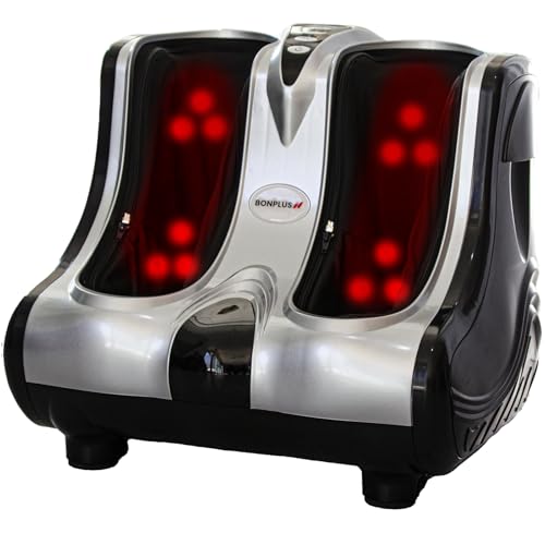 Bonplus BP Fuß- & Beinmassagegerät mit Shiatsu, Wärmefunktion & 3 Intensitäten – tiefe Gewebemassage zur Förderung der Durchblutung