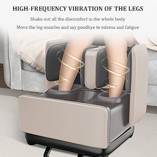 2-in-1 Shiatsu-Fußmassagegerät & Fußstütze – tiefenwirksame Knetmassage zur Schmerzlinderung in Beinen, Weiß, 42,9 x 48,2 x 45,9 cm