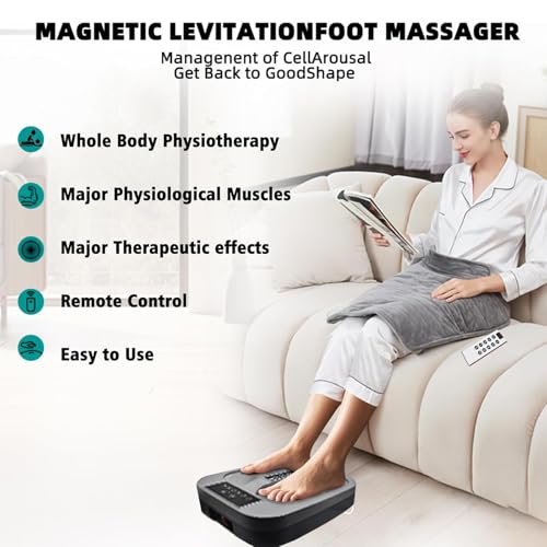 TsoLay Terahertz-Fußmassagegerät – elektrisches Physiotherapiegerät mit Fernbedienung & einstellbarer Intensität, ideal bei Durchblutung & Plantarfasziitis