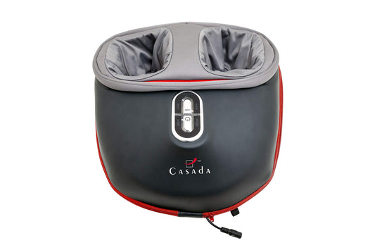 Casada FootInn II Fußmassagegerät – Fußreflexzonenmassage mit Knet- & Luftdruckmassage, Wärmefunktion & selbstheizender Rundum-Komfort
